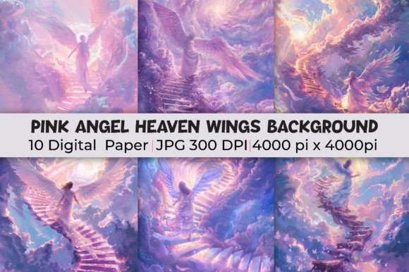 Download Pink Angel Heaven Wings Background - Premium Resources