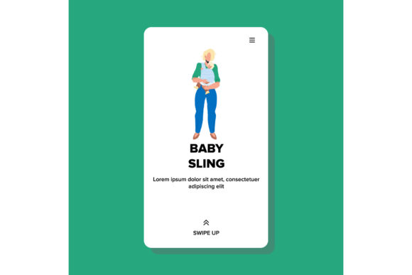 Download In Baby Sling Young Mother Holding Child - Mother holding child Collection