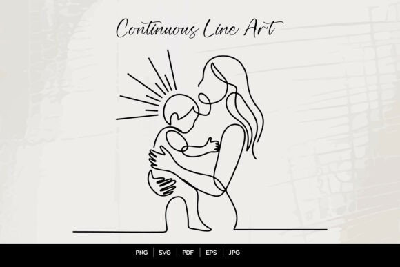 Download Mother Holding Child Line Art - Mother holding child Collection