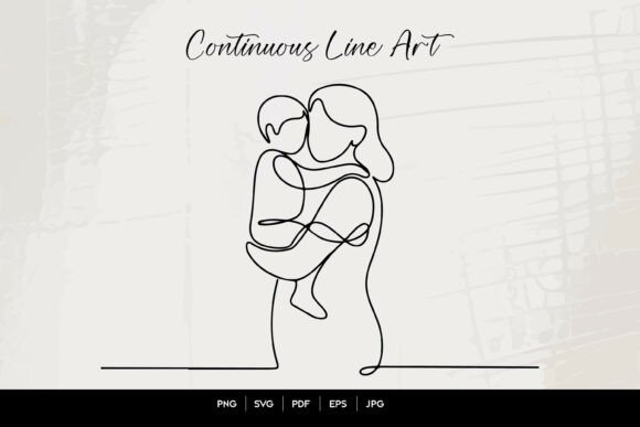 Download Mother Holding Child Line Art - Mother holding child Collection